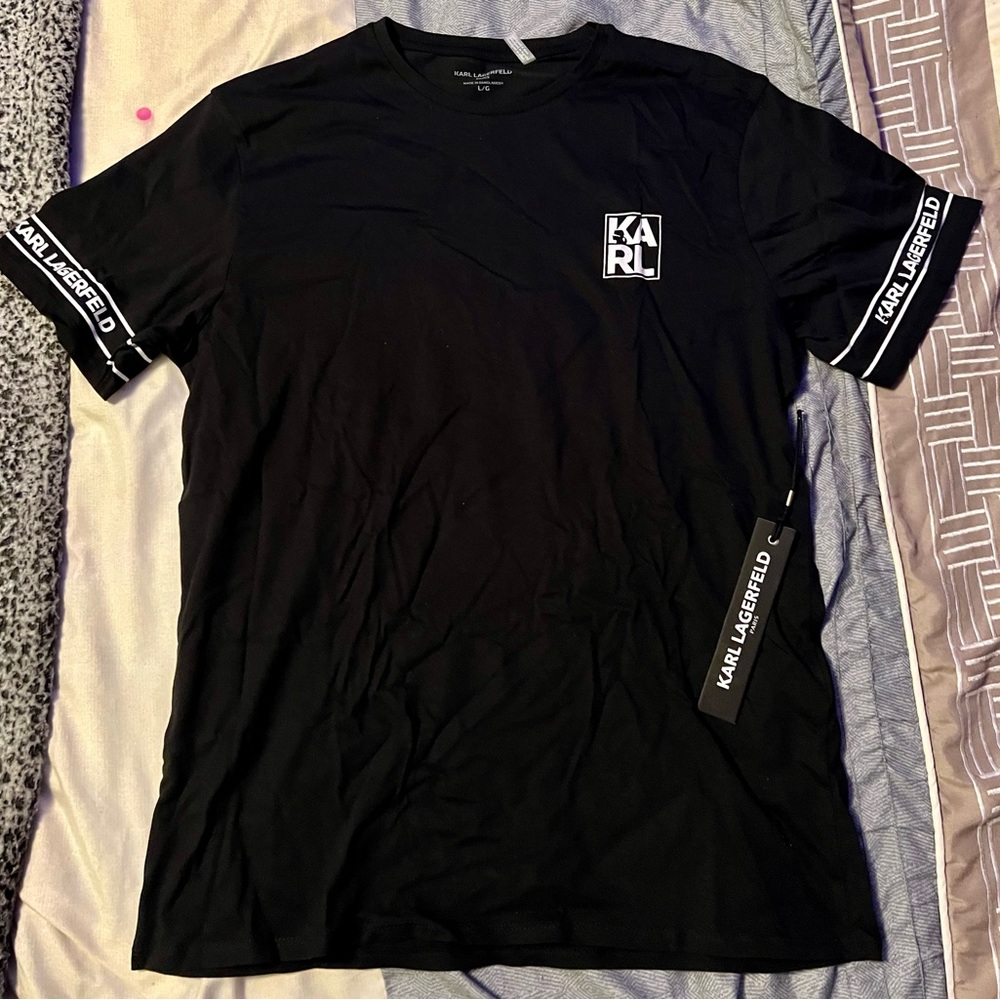 L Black Karl Lagerfeld T-shirt